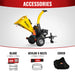 5 inch E-stat KOHLER 429cc 14hp Gasoline Engine Powered Disc Wood Chipper with Taillight ,  P4205