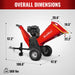 6 inch E-start ZONSEN 459cc 15hp Gasoline Engine Powered Drum Wood Chipper , P4206