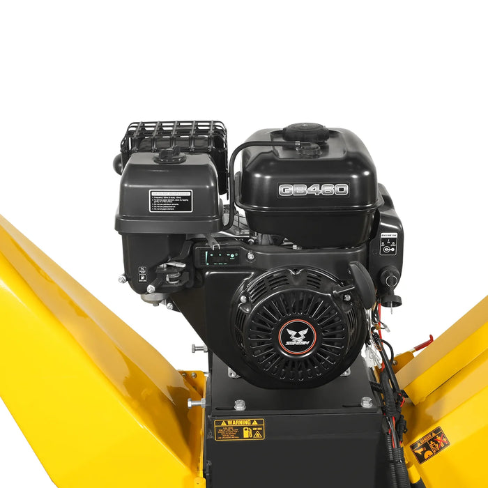 6 inch E-start ZONSEN 459cc 15hp Gasoline Engine Powered Drum Wood Chipper , P4206