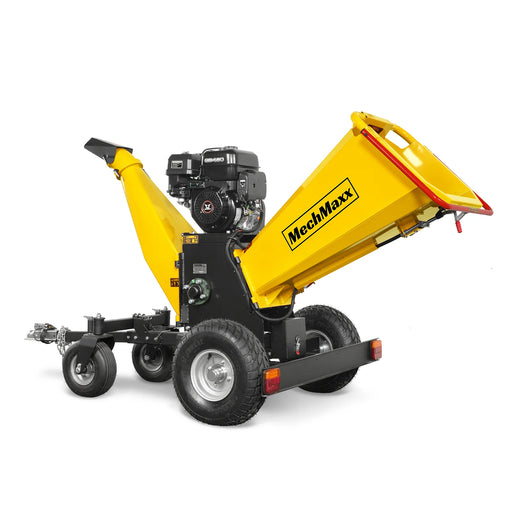 6 inch E-start Zonsen 459cc 15hp Gas Powered 4 - Wheel Drum Wood Chipper with Taillight ,  B150