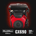 8 inch HONDA E-Start 688cc 22hp Gas Powered 4 - Wheel Drum Wood Chipper with Taillight ,  B200