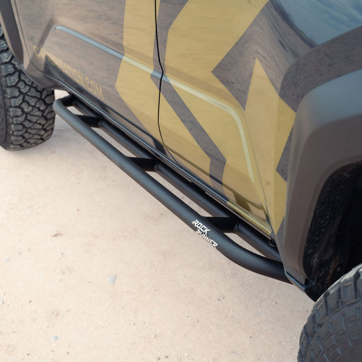 C4 Fabrication 2025-2026 Toyota 4Runner Rock Runner Sliders – installed on vehicle, image 1 of 18