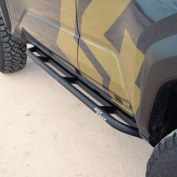 C4 Fabrication 2025-2026 Toyota 4Runner Rock Runner Sliders – installed on vehicle, image 1 of 18