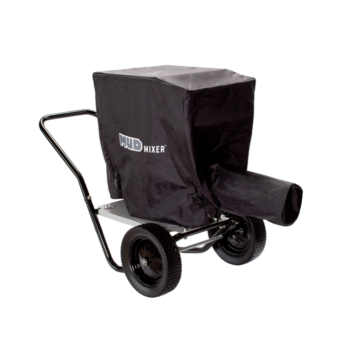 MudMixer All-Weather Cover MMAC-0143 fitted over a MudMixer, side view