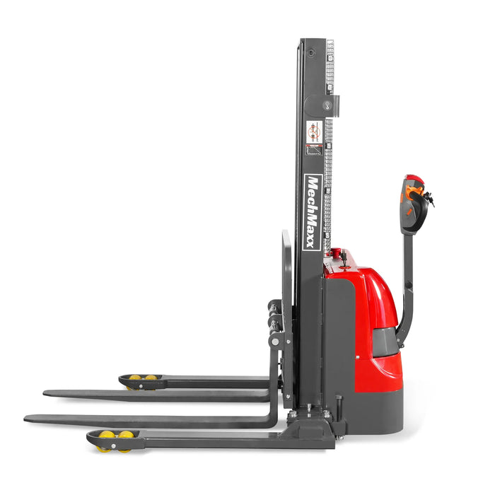 2640lbs Electric Straddle Stacker,  98" Lift,  Adjustable Legs & Forks — view 21