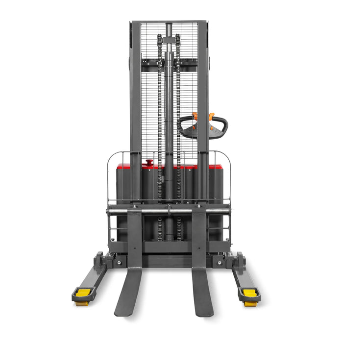 2640lbs Electric Straddle Stacker,  98" Lift,  Adjustable Legs & Forks — view 26