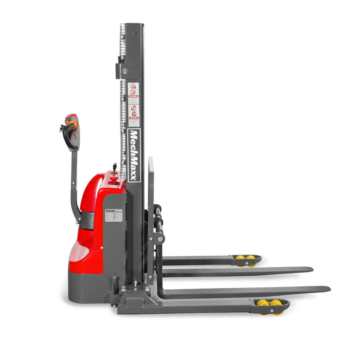 2640lbs Electric Straddle Stacker,  98" Lift,  Adjustable Legs & Forks — view 24