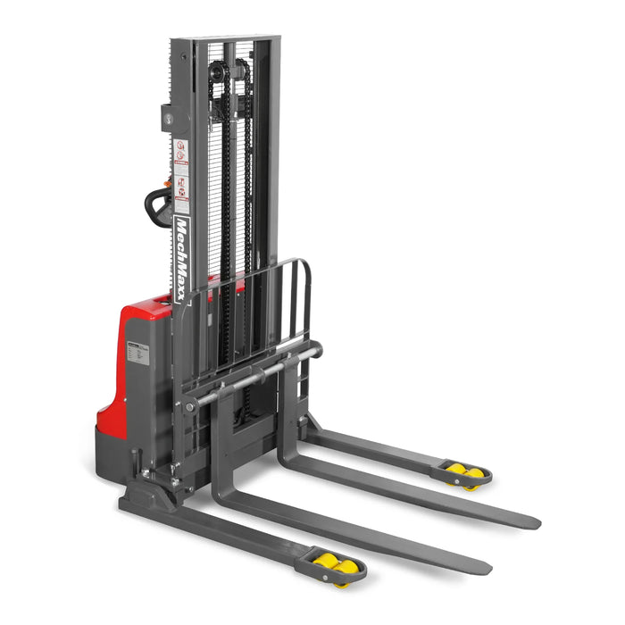 2640lbs Electric Straddle Stacker,  98" Lift,  Adjustable Legs & Forks — view 25