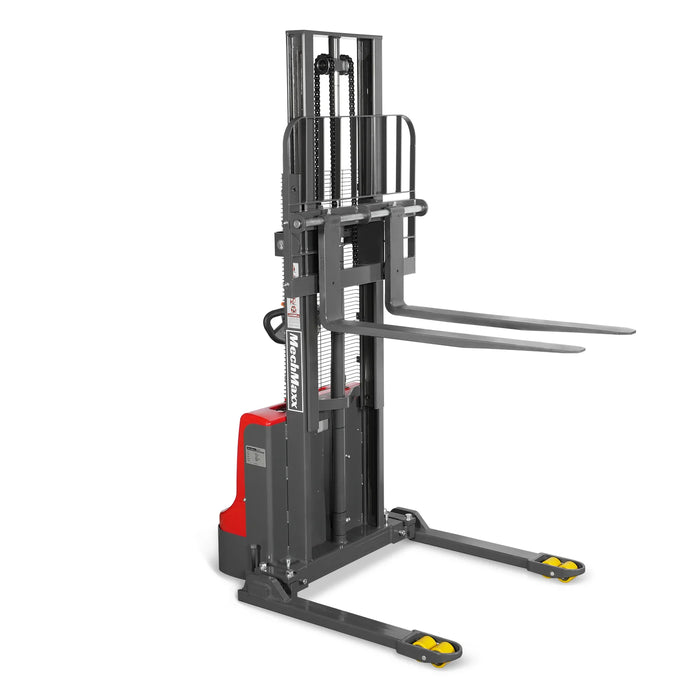 2640lbs Electric Straddle Stacker,  98" Lift,  Adjustable Legs & Forks — view 29