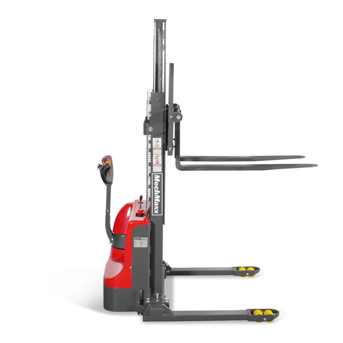 2640lbs Electric Straddle Stacker,  98" Lift,  Adjustable Legs & Forks — view 28