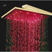 Cascada Showers 12" Square Rainfall LED Shower Head - Product Image 5