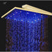Cascada Showers 12" Square Rainfall LED Shower Head - Product Image 15