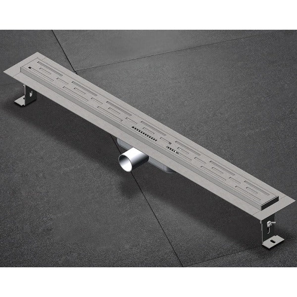 Cascada Showers 12", Linear Drain System for Floor, Stainless Steel 304,  1073 - Alternate View