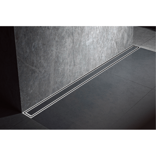 Cascada Showers 12", Linear Drain System for Floor, Stainless Steel 304,  1073 - Product Image 7