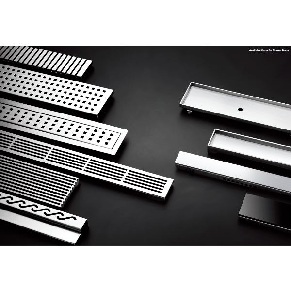 Cascada Showers 12", Linear Drain System for Floor, Stainless Steel 304,  1073 - Product Image 6