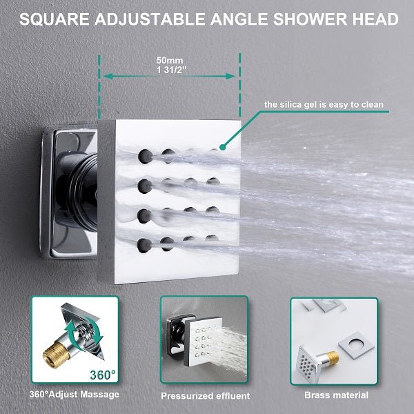 Cascada Showers 12” Music LED shower system with built-in Bluetooth Speaker - Product Image 6