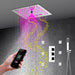 Cascada Showers 12” Music LED shower system with built-in Bluetooth Speaker - Main Product Image