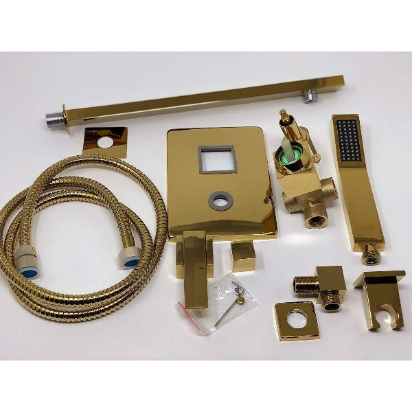 Cascada Showers 12" Rainfall LED Shower Set Double-Function Valve - Product Image 7