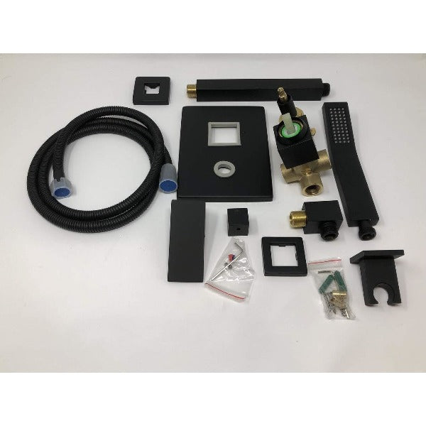 Cascada Showers 12" Rainfall LED Shower Set Double-Function Valve - Product Image 12