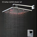 Cascada Showers 12” Rainfall Shower Set Head, Wall Mount Shower Arm - Brass Shower Head - Main Product Image