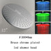 Cascada Showers 12" Round Rainfall LED Shower Head Stainless Steel - Detail View 2