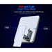 Cascada Showers 12" Square LED Wall Mounted Shower Set - Product Image 7