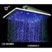 Cascada Showers 12" Square Rainfall LED Shower Head - Product Image 16