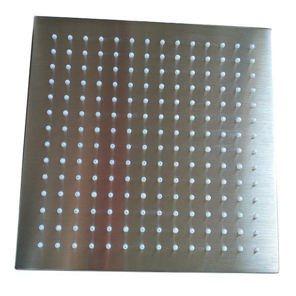 Cascada Showers 12" Square Rainfall LED Shower Head - Product Image 6
