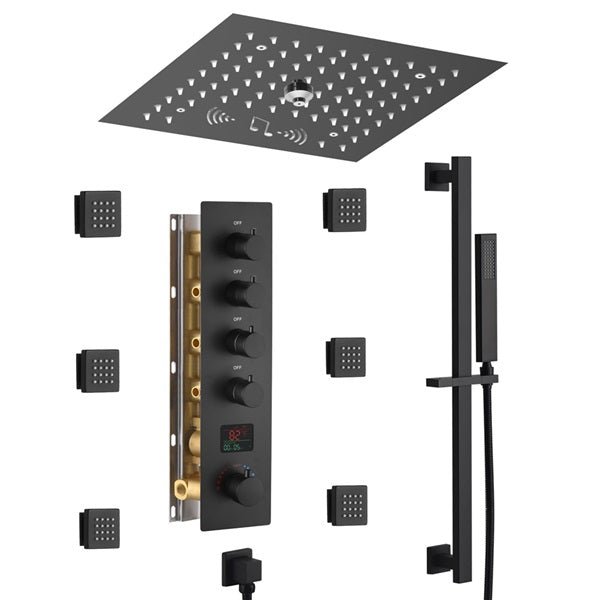 12" Turin Digital LED Bluetooth Shower System By Cascada Showers - Product Image 9