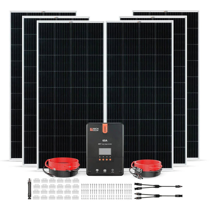 Green Vista Living Rich Solar - 1200 Watt Solar Kit - Close-Up