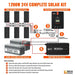 Green Vista Living Rich Solar 6 Panel Complete Solar Kit - 1200 Watt 24V - Detail View