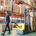Xilin CPD05W-118 counterbalanced stacker raised load view