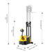 Xilin CPD05W-118 counterbalanced stacker spec and feature callout