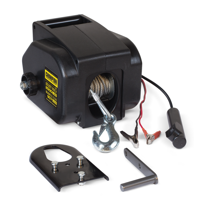Champion 12090 12V 2000 lb. Utility Winch Kit
