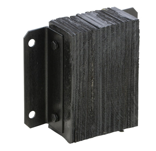 Vestil 1212-4.5 Laminated Rubber Dock Bumper 12 in. x 8 in. x 4-1/2 in. Bumper Size Black