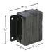 Vestil 1212-6 laminated rubber dock bumper dimensions diagram