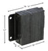 Vestil 1214-4.5 laminated rubber dock bumper dimensions diagram