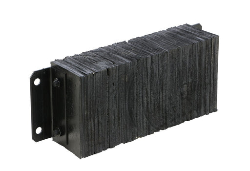 Vestil 1224-4.5 Laminated Rubber Dock Bumper 12 in. x 20 in. x 4-1/2 in. Bumper Size Black
