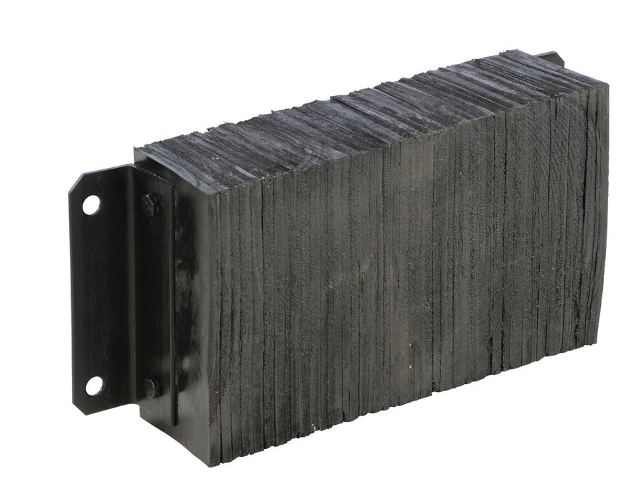 Vestil 1224-6 Laminated Rubber Dock Bumper 12 in. x 20-1/2 in. x 6 in. Bumper Size Black