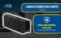 Vestil 1230-6 laminated rubber dock bumper feature overview 1
