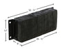 Vestil 1230-6 laminated rubber dock bumper dimensions diagram