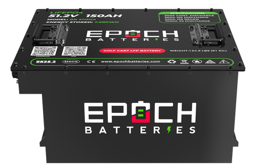 Epoch 48V 150Ah - LiMax Series - Lithium (LiFePO4) Golf Cart Battery - Complete Kit