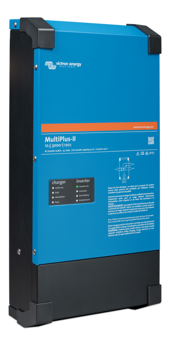 Victron MultiPlus-II 12/3000/120-50 2x120V (UL 458) Inverter Charger 3000W Split-Phase