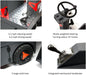 SANITMAX 49" Ride-on Industrial Floor Sweeper SM1250+,  69000 Sqft/h, 3.5 hr Fast Charging Lithium Battery - Detail View 2