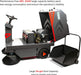 SANITMAX SM1250 49" Ride-on Industrial Floor Sweeper, 26 Gal Dustbin, 69000 Sqft/h Efficiency - Close-Up