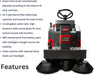 SANITMAX SM1250 49" Ride-on Industrial Floor Sweeper, 26 Gal Dustbin, 69000 Sqft/h Efficiency - Lifestyle View