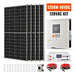 Green Vista Living Rich Solar 1250W 48VDC-120VAC Solar Kit - Side View