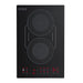 Empava EMPV-12EC07 12 inch 2 burner induction cooktop in black with bridge element
