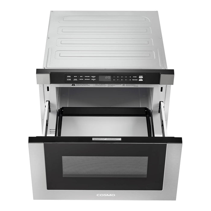 Cosmo 24-Inch 1.2 Cu. Ft. Built-in Microwave Drawer in Stainless Steel (COS-12MWDSS-NH) Cosmo