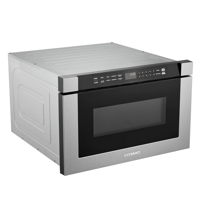 Cosmo 24-Inch 1.2 Cu. Ft. Built-in Microwave Drawer in Stainless Steel (COS-12MWDSS-NH) Cosmo